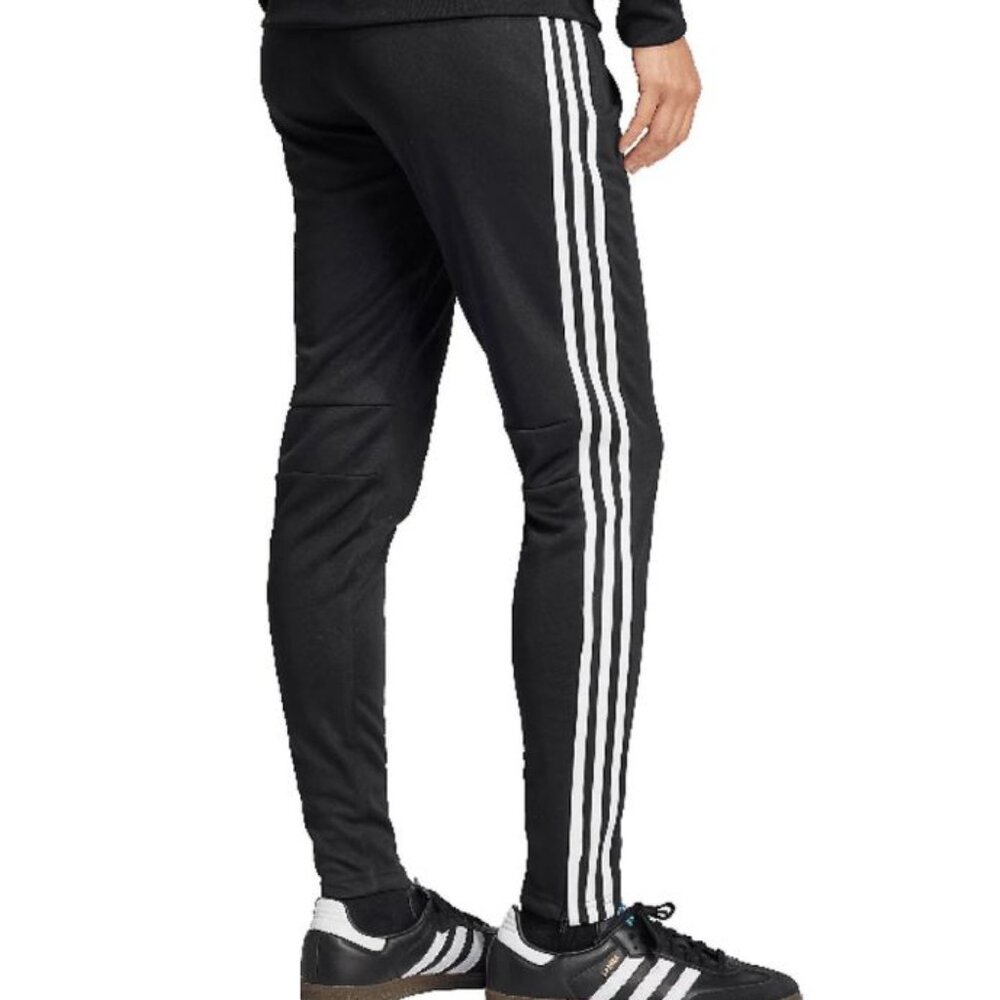 💥🚀💥 adidas Track Pants XS(4) | Black 3 Stripe Athletic Joggers Zip Ankle